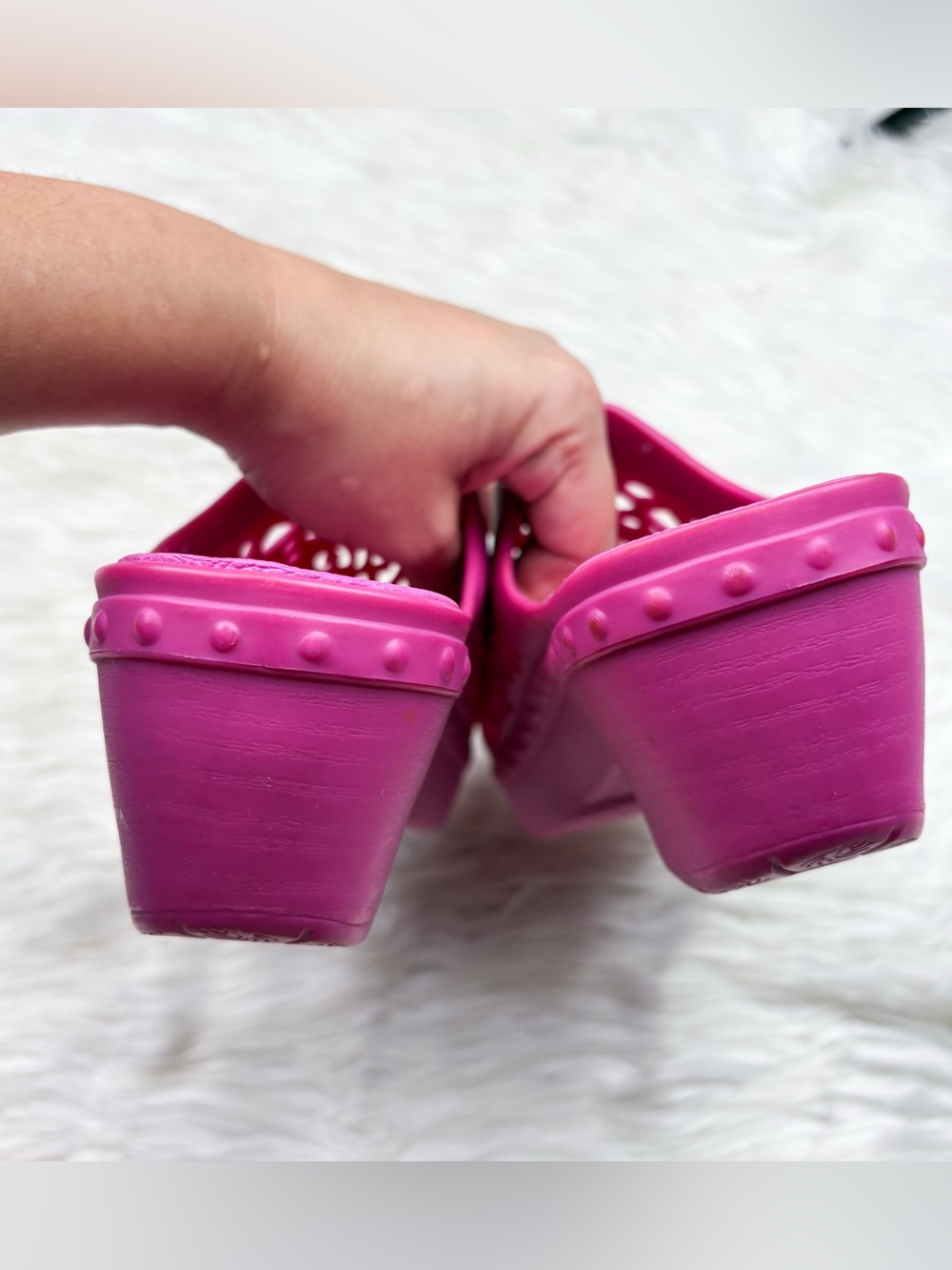 Dansko Pippa Molded Clog Shoe Hot Pink Barbie Lasercut Orthopedic Arch Support - Picture 11 of 13